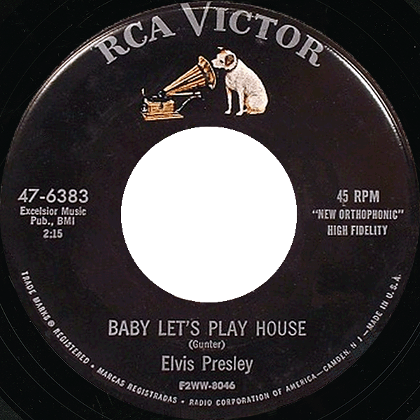 SP 45 RPM Baby Let's Play House RCA Victor 47-6383