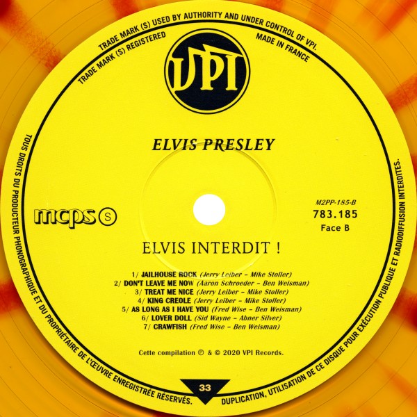 LP Elvis Interdit! Elvis Banned! VPI 783185