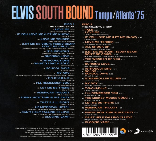 CD South Bound Tampa / Atlanta '75 FTD 506020  975159