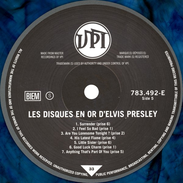 LP Les Disques En Or VPI 783 492