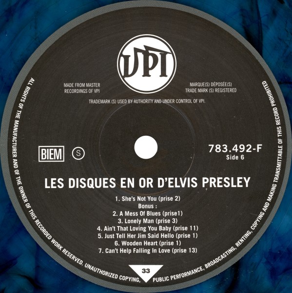 LP Les Disques En Or VPI 783 492