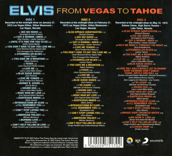 CD From Vegas To Tahoe FTD 506020 975170