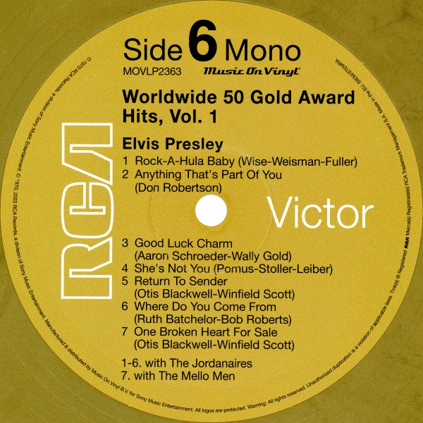 LP Worldwide 50 Gold Award Hits Vol 1 Music On Vinyl Mov 2363