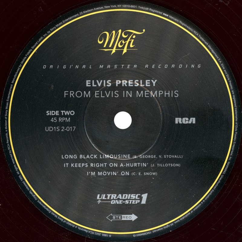 LP Box Ultradisc From Elvis In Memphis Mofi 19439948651