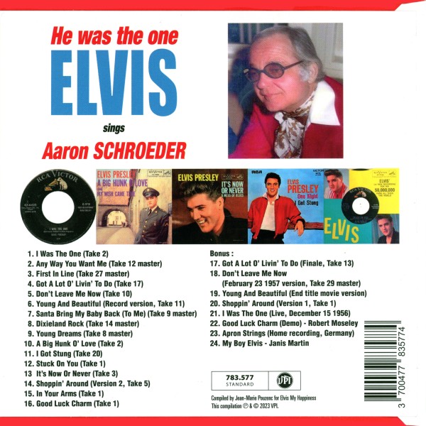 CD He Was The One Elvis Sings Aaron Schroeder VPI 783 577