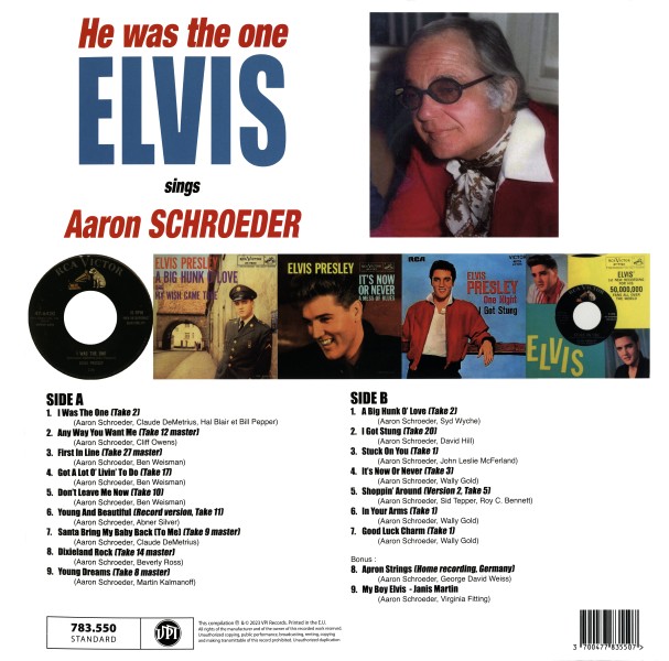 LP He Was The One Elvis Sings Aaron Schroeder VPI 783 550