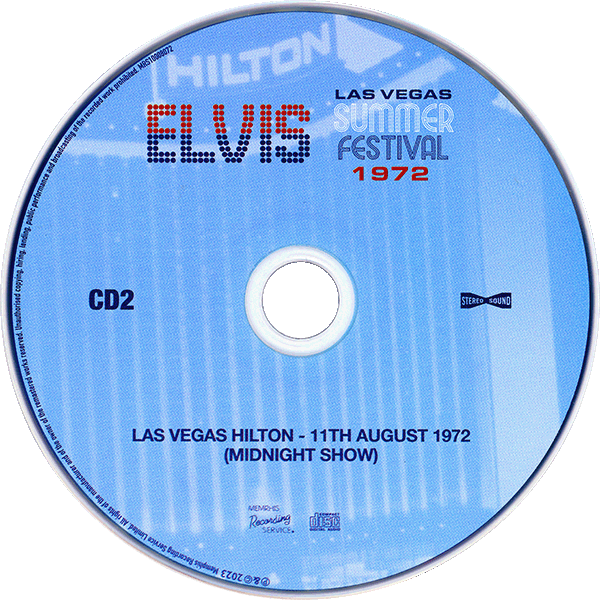 CD Las Vegas Summer Festival 1972 MRS 10008072