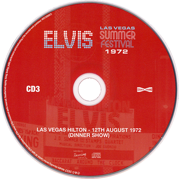 CD Las Vegas Summer Festival 1972 MRS 10008072