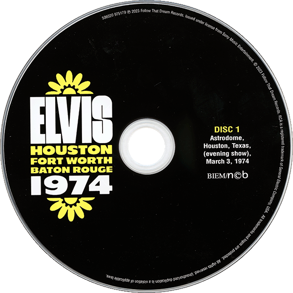 CD Houston Forth Worth Baton Rouge 1974 FTD 506020 975179