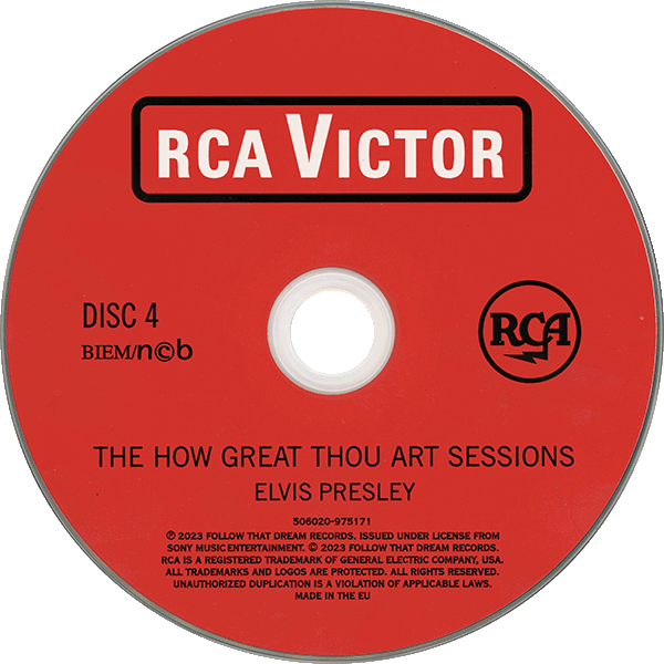 CD The How Great Thou Art Sessions  FTD 506020 975171