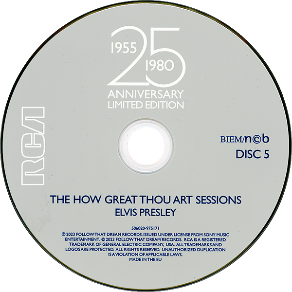 CD The How Great Thou Art Sessions  FTD 506020 975171