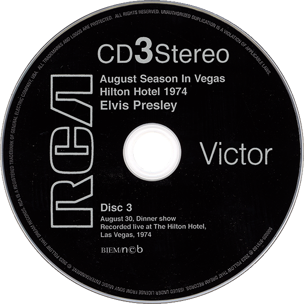 CD August Season In Vegas Hilton Hotel 1974  FTD 506020 975180