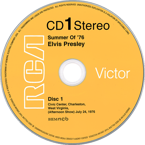 CD Elvis Summer Of '76 FTD 506020 975184