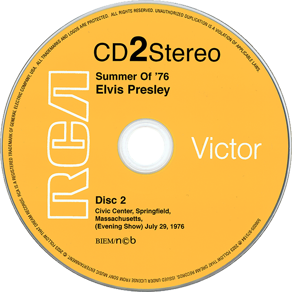 CD Elvis Summer Of '76 FTD 506020 975184