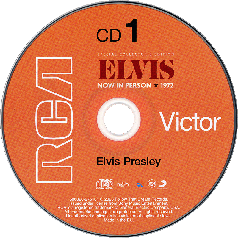 CD-Book1 Elvis Now In Person 1972 FTD 506020-97518