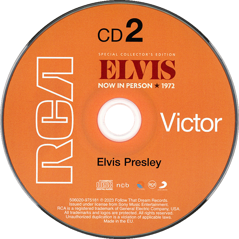 CD-Book1 Elvis Now In Person 1972 FTD 506020-97518