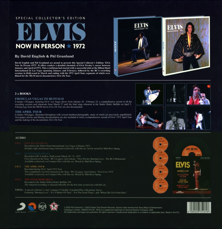 CD-Book1 Elvis Now In Person 1972 FTD 506020-97518