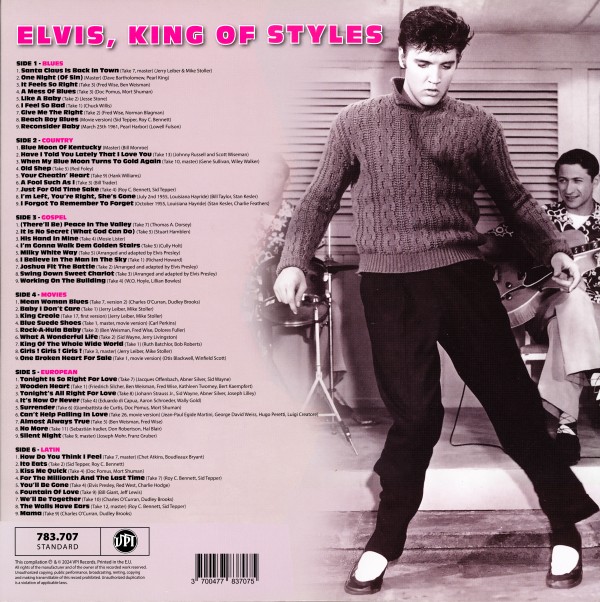 LP Elvis, King Of Styles VPI 783 707