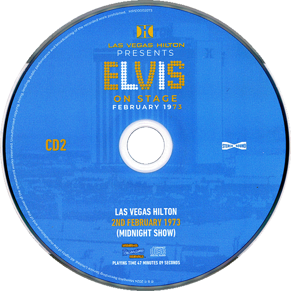 CD Elvis On Stage February 1973  MRS MRS10002073