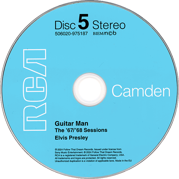 CD Guitar Man The '67 / '68 Sessions