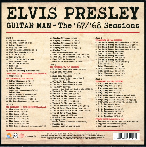 CD Guitar Man The '67 / '68 Sessions