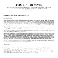 LP Elvis, King Of Styles VPI 783 707