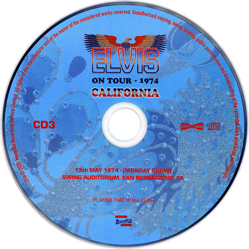 CD Book On Tour 1974 California MRS MRS1005174