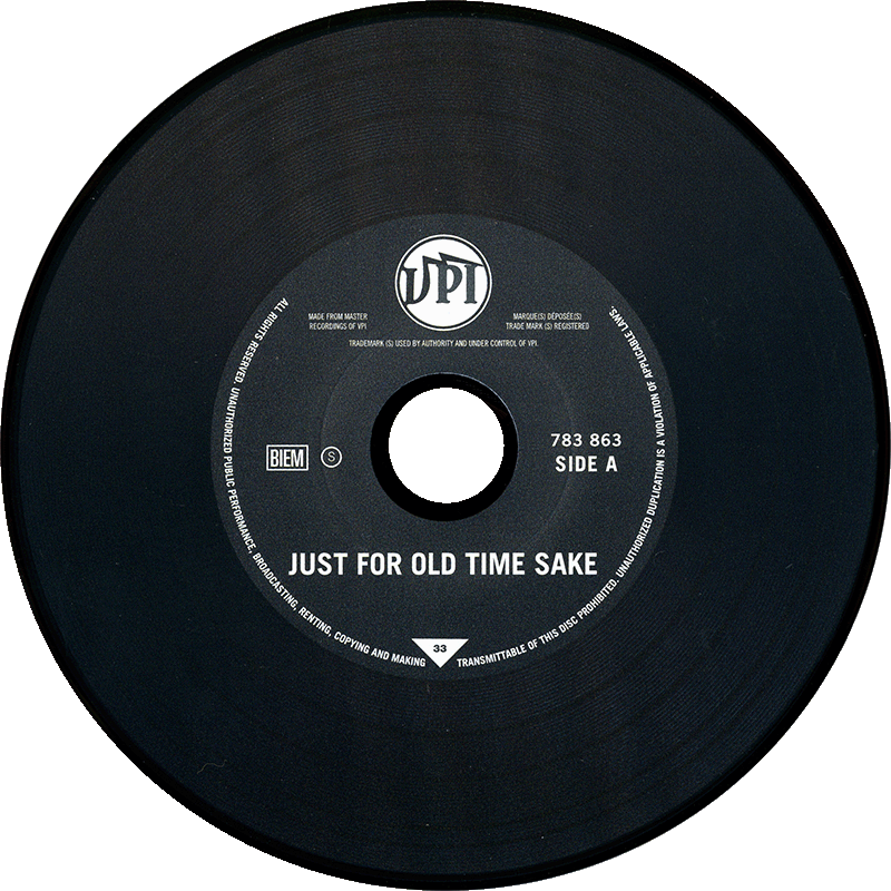 CD Just For Old Time Sake VPI 783863