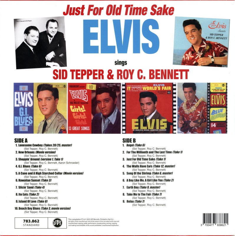 LP Just For Old Time Sake VPI 783862