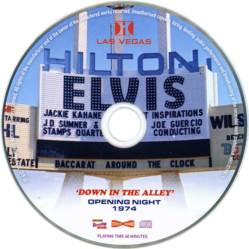 CD MRS MRS10190874 Down In The Alley Opening Night 1974