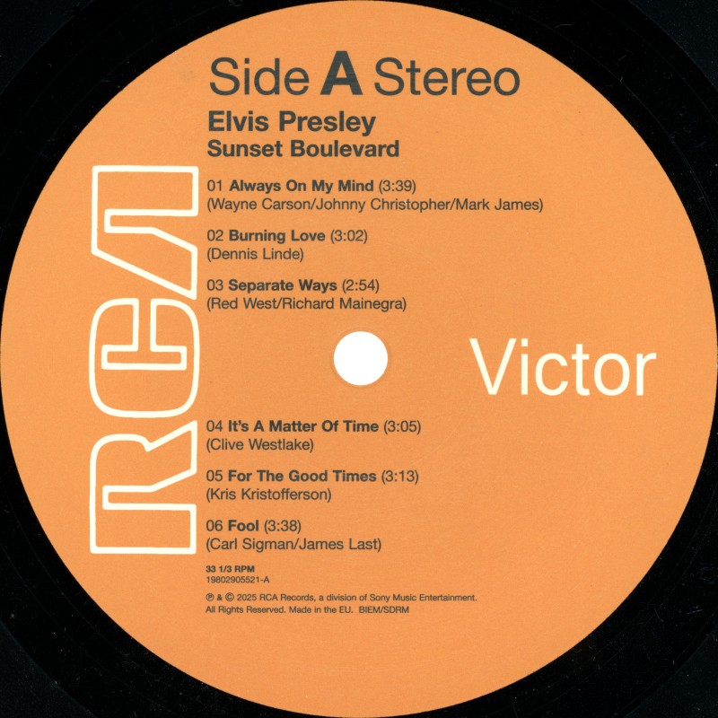 LP Sunset Boulevard RCA Legacy 1980290 5521