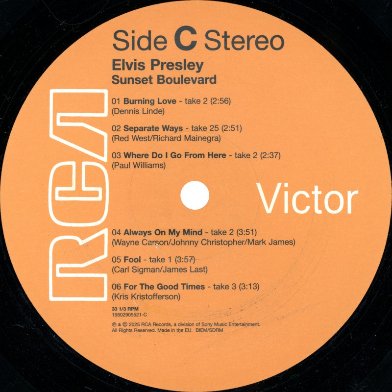 LP Sunset Boulevard RCA Legacy 1980290 5521