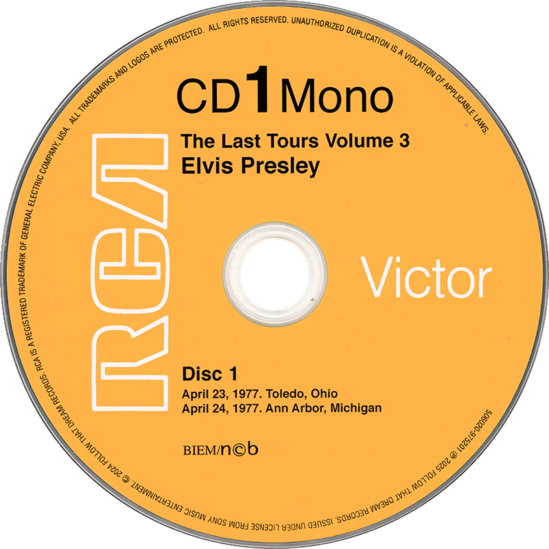 CD The Last Tours Volume 3 FTD 506020 9752013