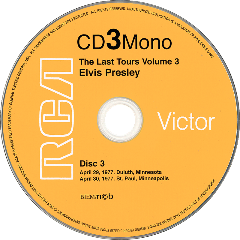 CD The Last Tours Volume 3 FTD 506020 9752013