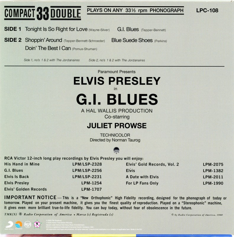 CD-Book The Making Of G.I. Blues FTD 506020 975202